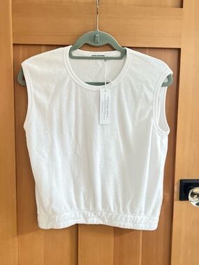 perfectwhitetee Ellie Terry Banded Tank Top - M NWT